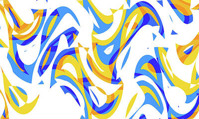 Light Abstractions - Abstract Waves Painting 006907 by CarsToon Concept