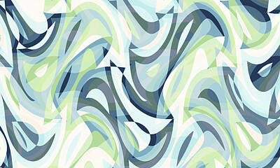 Achieving - Abstract Waves Painting 007006 by CarsToon Concept