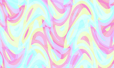 Valentines Day - Abstract Waves Painting 008165 by CarsToon Concept