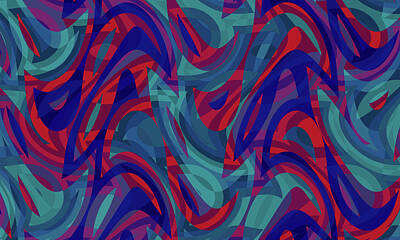 Target Project 62 Abstract - Abstract Waves Painting 008186 by CarsToon Concept