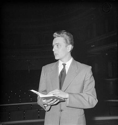 Celebrities Royalty Free Images - Actor Martti Katajisto in 1957 in the Hamlet rehearsal of the National Theater  Helsinki 2 5 1957  P Royalty-Free Image by Celestial Images
