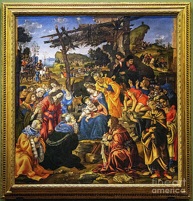 Game Of Thrones Rights Managed Images - Adoration of the Magi Filippino Lippi Uffizi Gallery Florence Italy Royalty-Free Image by Wayne Moran