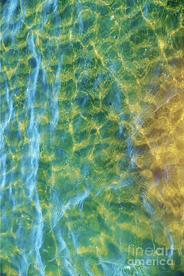 Jolly Old Saint Nick - Adriatic water abstract pattern by Marina Usmanskaya