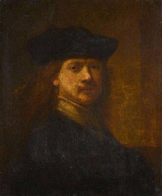 Michael Jackson - AFTER REMBRANDT HARMENSZ. VAN RIJN  Self portrait by Rembrandt Harmensz