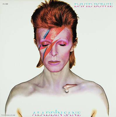 Rock And Roll Royalty-Free and Rights-Managed Images - Aladdin Sane- Tribute by Robert VanDerWal
