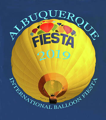 Sports Mixed Media - Albuquerque International Balloon Fiesta design A by David Lee Thompson