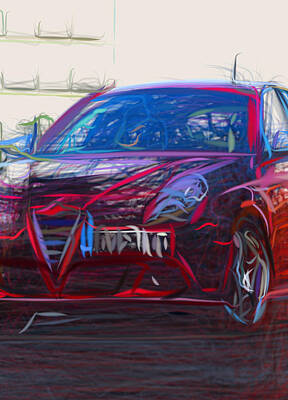Light Abstractions - Alfa Romeo Giulietta  7042 by CarsToon Concept
