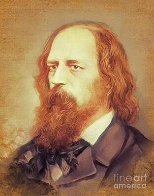 Fathers Day 1 - Alfred Lord Tennyson, Literary Legend by Esoterica Art Agency