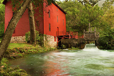 Royalty-Free and Rights-Managed Images - Alley Spring Grist Mill  by Gregory Ballos