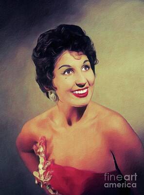 Jazz Painting Royalty Free Images - Alma Cogan, Music Legend Royalty-Free Image by Esoterica Art Agency