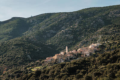 Go For Gold Rights Managed Images - Ancient mountain village of Palasca in Corsica Royalty-Free Image by Jon Ingall