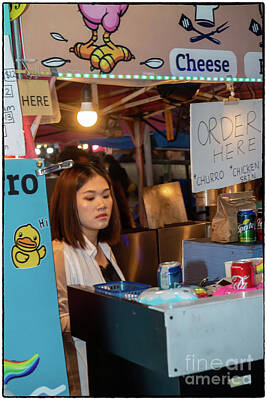 Bicycle Graphics Rights Managed Images - Another vendor at the Richmond Night Market Royalty-Free Image by Robert McAlpine