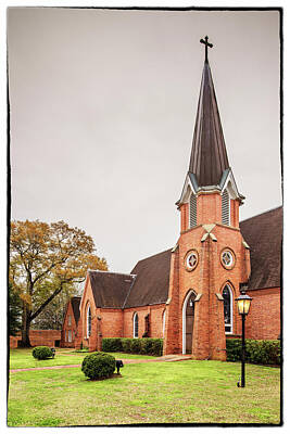 Travel Rights Managed Images - Architectural Photograph of Christ Episcopal Church in Nacogdoches East Texas Piney Woods Royalty-Free Image by Silvio Ligutti