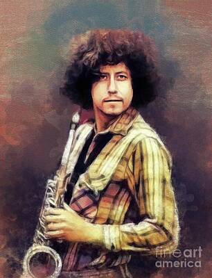 Jazz Royalty Free Images - Arlo Guthrie, Music Legend Royalty-Free Image by Esoterica Art Agency