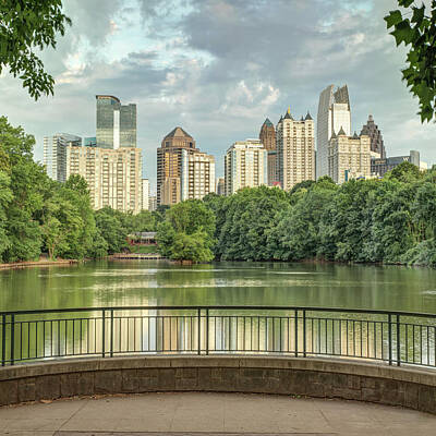 Royalty-Free and Rights-Managed Images - Atlanta Georgia Piedmont Park Skyline - Square 1x1 by Gregory Ballos