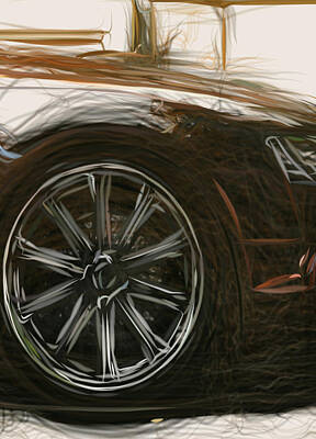 Bear Paintings - Audi A5 Cabrio Senner   3659 by CarsToon Concept