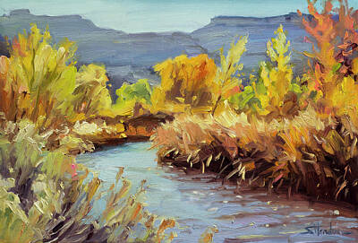 Royalty-Free and Rights-Managed Images - Autumn on the Fremont River  by Steve Henderson