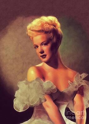 Fall Pumpkins - Betty Hutton, Hollywood Legend by Esoterica Art Agency