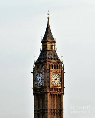 London Skyline Royalty Free Images - Big Ben Royalty-Free Image by Suzette Kallen