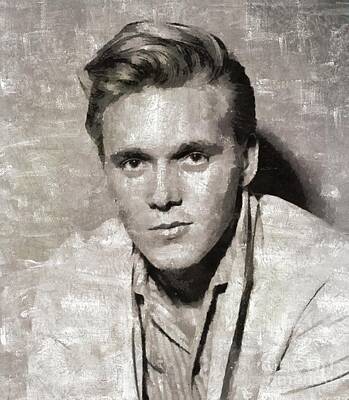 Rock And Roll Paintings - Billy Fury, Music Legend by Esoterica Art Agency