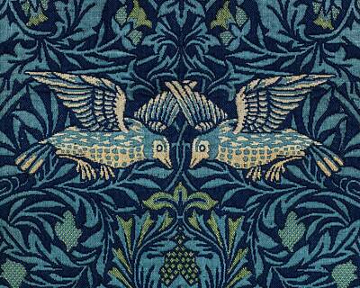 Animals Paintings - Birds by William Morris  1834-1896  2 by Celestial Images