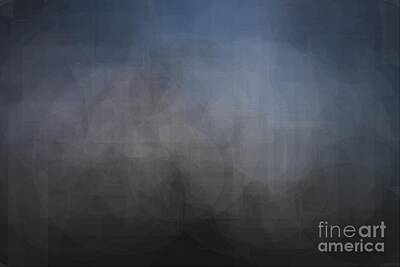 City Scenes - Blue gray abstract background with blurred geometric shapes. by Joaquin Corbalan