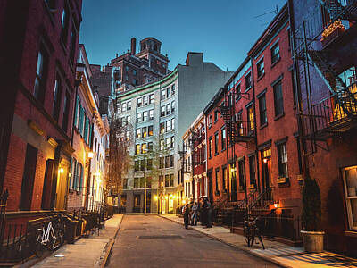 City Scenes Royalty-Free and Rights-Managed Images - Blue Hour - New York City by Vivienne Gucwa