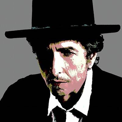 Tying The Knot Rights Managed Images - BOB DYLAN Portrait Painting Royalty-Free Image by Artista Fratta