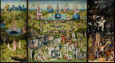 Dog Illustrations - BOSCH, Hieronymus - Triptych of Garden of Earthly Delights by European Paintings