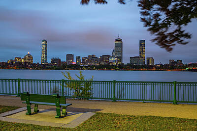 Royalty-Free and Rights-Managed Images - Boston Skyline from Cambridge Parkway by Gregory Ballos