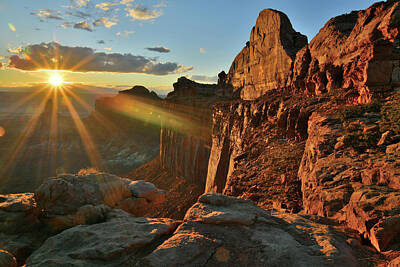 Music Baby - Break Through at Sunset in Canyonlands NP by Ray Mathis