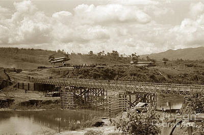 Music Baby - Bridge over the Dak Poko River from FSB # 3 April 1968 by Monterey County Historical Society