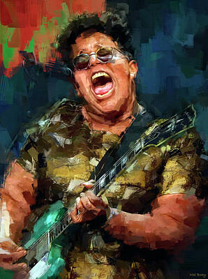 Musicians Mixed Media Rights Managed Images - Brittany Howard Alabama Shakes Royalty-Free Image by Mal Bray