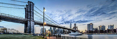 New York Skyline Royalty-Free and Rights-Managed Images - Brooklyn Twilight by Az Jackson