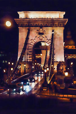 Target Threshold Watercolor - Budapest Cityscape - 07 by AM FineArtPrints