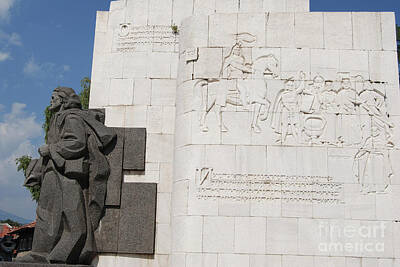 Celebrity Pop Art Potraits - Bulgaria Bansko Paisiy Hilendarski Monument a5 by Amir Paz
