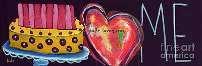 Impressionism Painting Royalty Free Images - Cake Loves Me Royalty-Free Image by David Hinds