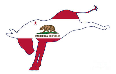 Firefighters - California Republican Donkey Flag by Bigalbaloo Stock