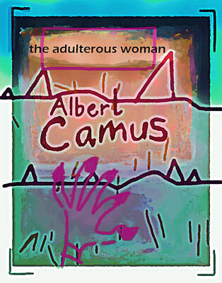 Beach Drawings - Camus Adulterous Woman Poster by Paul Sutcliffe