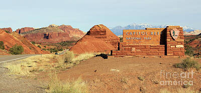Food And Beverage Signs - Capitol Reef National Park Sign 2694 by Jack Schultz