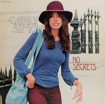 Rock And Roll Royalty-Free and Rights-Managed Images - Carly Simon No Secrets by Robert VanDerWal