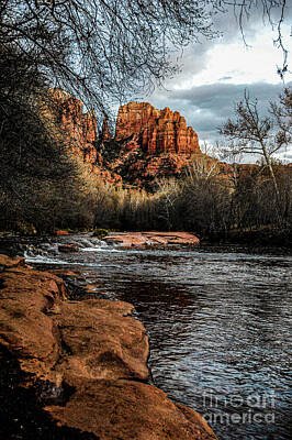 Typographic World Royalty Free Images - Cathedral rock, Arizona 1 Royalty-Free Image by Micah May