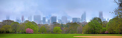Travel Pics Royalty-Free and Rights-Managed Images - Central Park Panorama by Mark Andrew Thomas