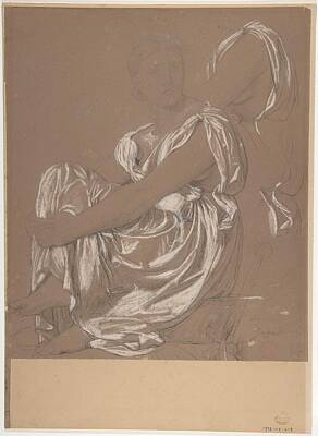 Ingredients Rights Managed Images - Charles Simon Pradier,  1783 1847 , Seated Female Figure. Study for the Figure of the Iliad in Royalty-Free Image by Celestial Images