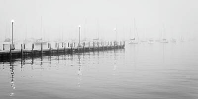 Cities Royalty-Free and Rights-Managed Images - Chicago Monroe Harbor Pier by Chicago In Photographs