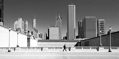 Cities Royalty Free Images - Chicago Walking Tall Royalty-Free Image by Chicago In Photographs