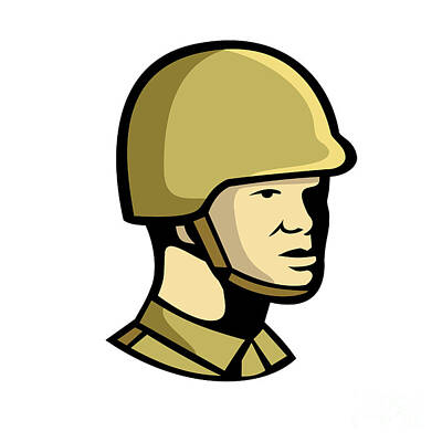 Rock Royalty Royalty Free Images - Chinese Communist Soldier Icon Royalty-Free Image by Aloysius Patrimonio