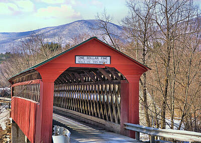 Pasta Al Dente - Chiselville Covered Bridge Vermont by JAMART Photography