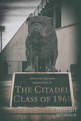 The Best Of Erin Hanson - Citadel Mascot - Bulldog by Dale Powell
