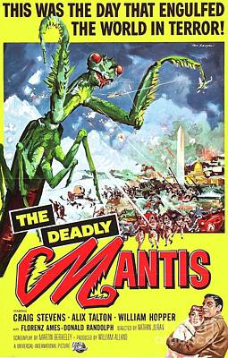 Camping - Classic Movie Poster - The Deadly Mantis by Esoterica Art Agency
